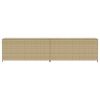 Garden Storage Box Mix Beige 123.9 Gal Poly Rattan