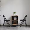 6pcs Elegant Foldable Iron & PVC Chairs for Convention & Exhibition Black