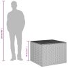 Garden Storage Box Black 76.9 Gal Poly Rattan