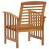 Patio Chairs 2 pcs Solid Acacia Wood