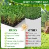 4FTX6FT Outdoor Artificial Grass Runner Rug, Thick Realistic Fake Grass Roll Decor Patio Balcony Garden Lawn, Dog Pets Turf Drain Mat