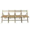 Furniture Slatted Wood Folding Special Event Chair - Wood, Set of 4, FOLDING CHAIR, FOLDABLE STYLE