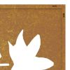 Patio Wall Decoration 21.7"x21.7" Corten Steel Maple Leaf Design