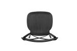 Resin Cross Back Chair for dinning room, wedding, commercial use, 4-pack, Black