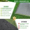4FTX6FT Outdoor Artificial Grass Runner Rug, Thick Realistic Fake Grass Roll Decor Patio Balcony Garden Lawn, Dog Pets Turf Drain Mat