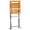 Folding Bistro Chair 4 pcs Solid Acacia Wood