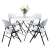4pcs 47*54*84cm Garden Plastic Folding Chair White
