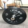 Olympic Weight Plates, Rubber Bumper Plates, 2 Inch Steel Insert 10lb Bundle Options Available for Home Gym Strength Training, Weightlifting