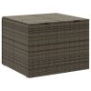 Garden Storage Box Gray 76.9 Gal Poly Rattan