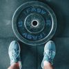 Olympic Weight Plates, Rubber Bumper Plates, 2 Inch Steel Insert 55lb Bundle Options Available for Home Gym Strength Training, Weightlifting