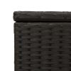 Garden Storage Box Black 76.9 Gal Poly Rattan