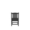 HDPE Dining Chair, Gray, With Cushion, No Armrest, Set of 2