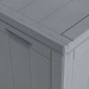 Patio Storage Box 23.8 gal Gray PP Rattan