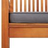 Patio Dining Chairs with Cushions 4 pcs Solid Wood Acacia