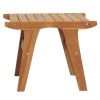 Patio Chair with Footrest Solid Teak Wood