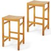 30-Inch Height Bar Chair with Saddle Shaped Seat and Sturdy Footrest