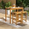 30-Inch Height Bar Chair with Saddle Shaped Seat and Sturdy Footrest