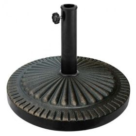 Patio Heavy-Duty Outdoor Stand Bronze Umbrella Base (Type: Umbrella Stands & Bases, Color: Bronze)