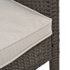 4 Pieces Patio Furniture Sets Outdoor Sectional Wicker Set Outdoor Conversation Set Patio Set Patio Loveseats with Coffee Table Porch, Poolside