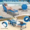 5-position Outdoor Folding Chaise Lounge Chair