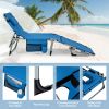 5-position Outdoor Folding Chaise Lounge Chair