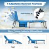 5-position Outdoor Folding Chaise Lounge Chair