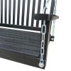 Front Porch Swing with Armrests, Wood Bench Swing with Hanging Chains,for Outdoor Patio ,Garden Yard, porch, backyard, or sunroom,Easy to Assemble