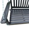 Front Porch Swing with Armrests, Wood Bench Swing with Hanging Chains,for Outdoor Patio ,Garden Yard, porch, backyard, or sunroom,Easy to Assemble