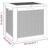 Patio Storage Box Light Brown 21.9"x16.9"x20.9" Polypropylene