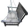 Front Porch Swing with Armrests, Wood Bench Swing with Hanging Chains,for Outdoor Patio ,Garden Yard, porch, backyard, or sunroom,Easy to Assemble