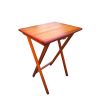 Folding Trays with Storage Rack; Snack Table - Set of 4