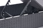 Outdoor Patio Chaise Lounge Chair,Lying in bed with PE Rattan and Steel Frame,PE Wickers
