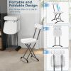 2 Pieces Outdoor Folding Chair Set with Sturdy Frame and Ergonomic Backrest