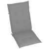 Patio Reclining Chairs with Cushions 8 pcs Gray Acacia Wood