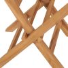 Folding Patio Chairs 2 pcs Solid Teak Wood