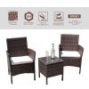 3 Piece Rattan Seating set with Cushions