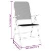 Folding Patio Chairs 2 pcs Expanded Metal Mesh Anthracite