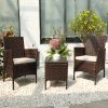 3 Piece Rattan Seating set with Cushions